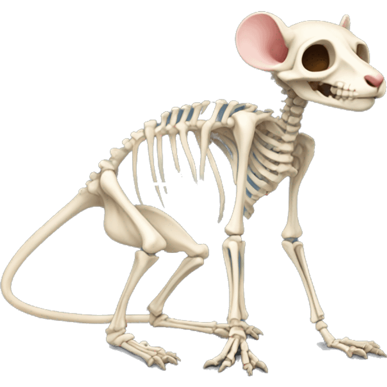 realistic rat skeleton  emoji