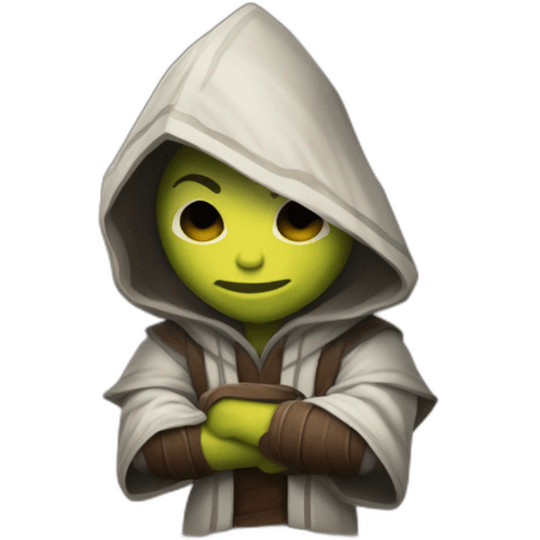 arm-folding hooded jedi in world of warcraft emoji