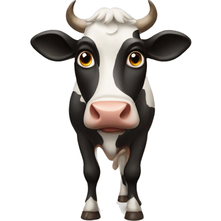 cow and the nonsense talk emoji