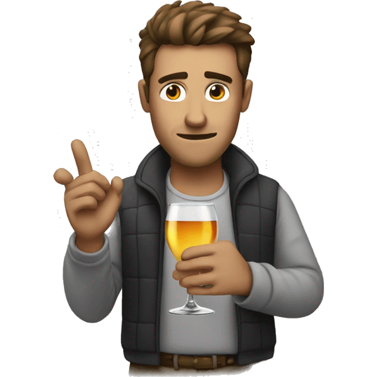 guy saying no to alcohol emoji