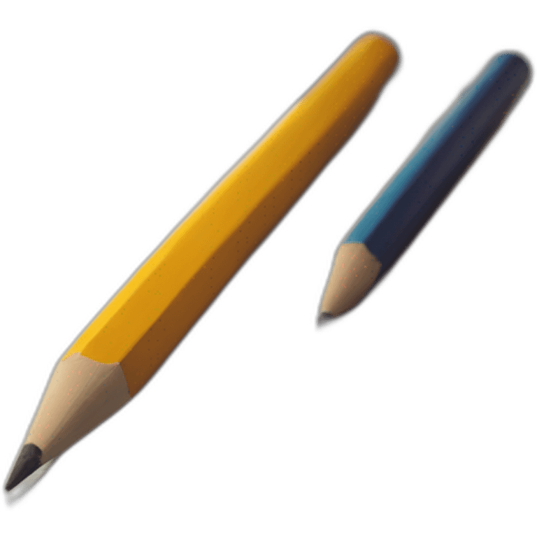 Pencil next to sketchbook emoji