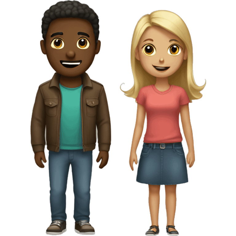 Guy and girl in-love emoji