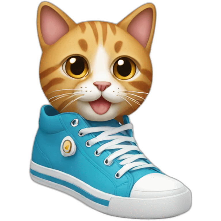 Cat wearing sneakers  emoji