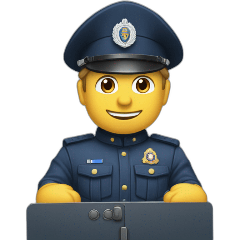 Véhicule de gendarmerie nationale  emoji