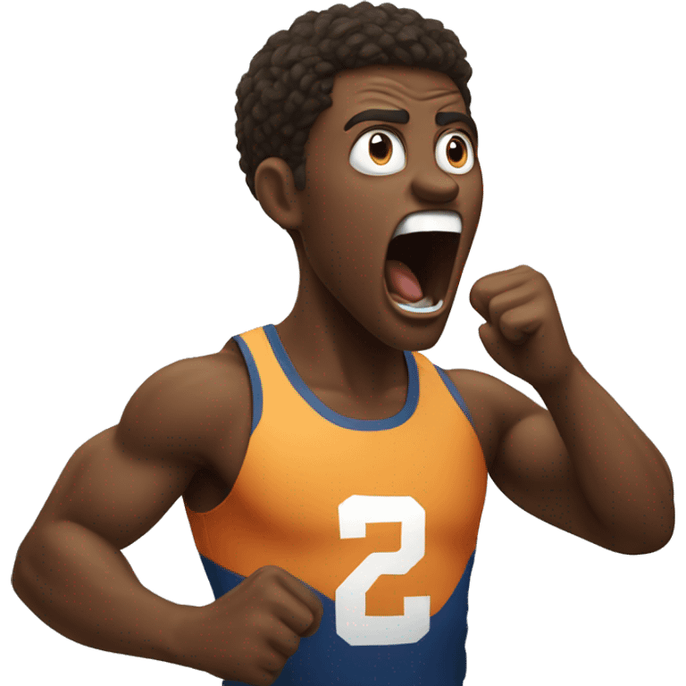 yelling athlete emoji