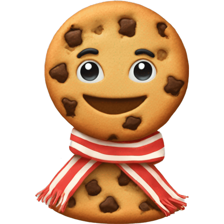 Cookie with scarfs  emoji