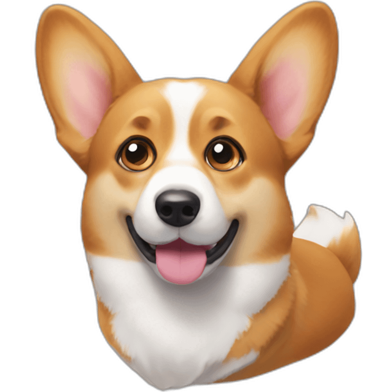 corgi blink eye emoji