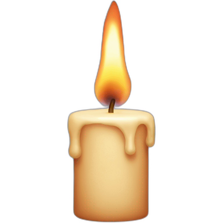 a burnt candle emoji