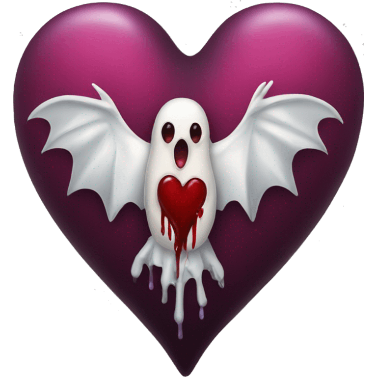 Gothic bleeding heart emoji