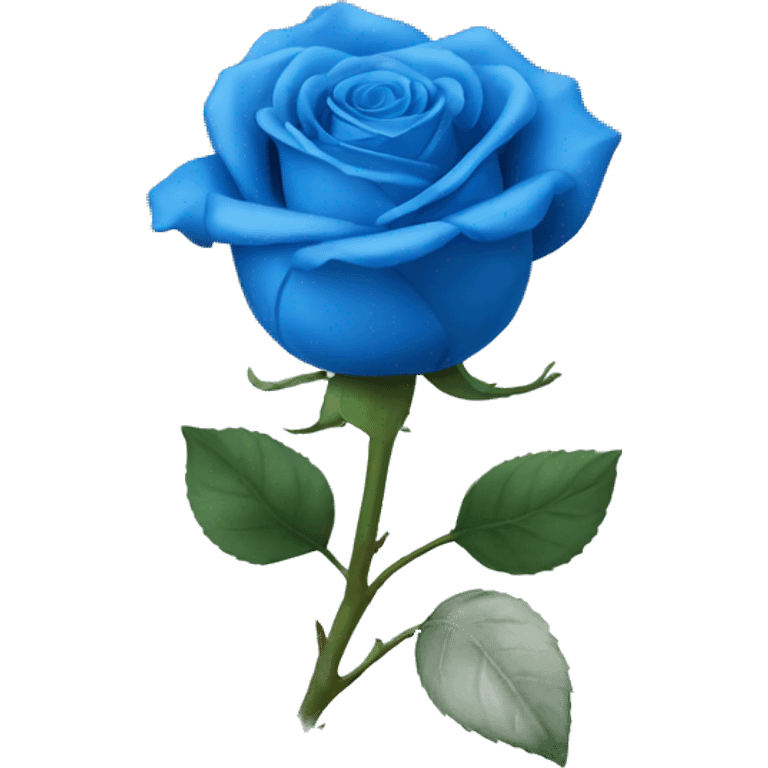 realistic blue rose emoji