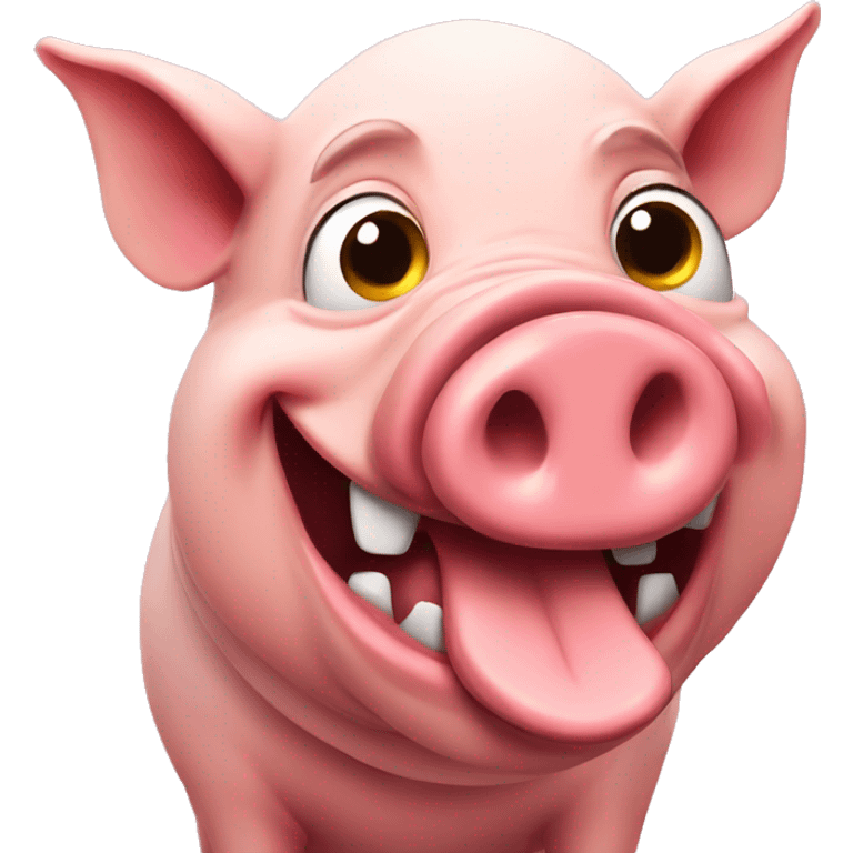 A very mad pig emoji