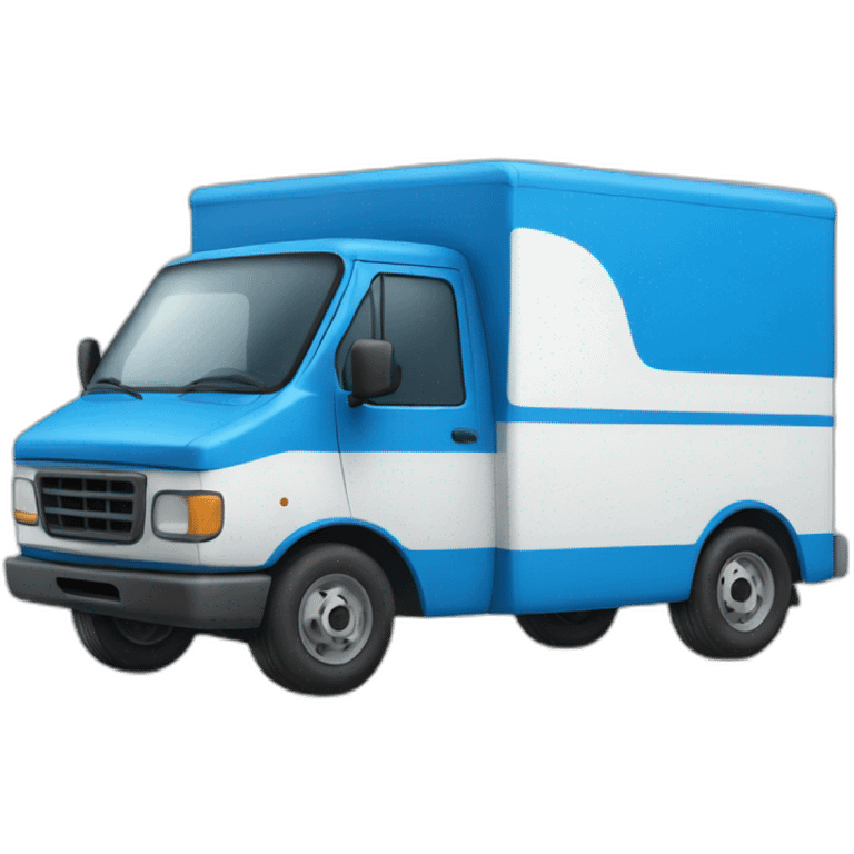 blue delivery truck emoji