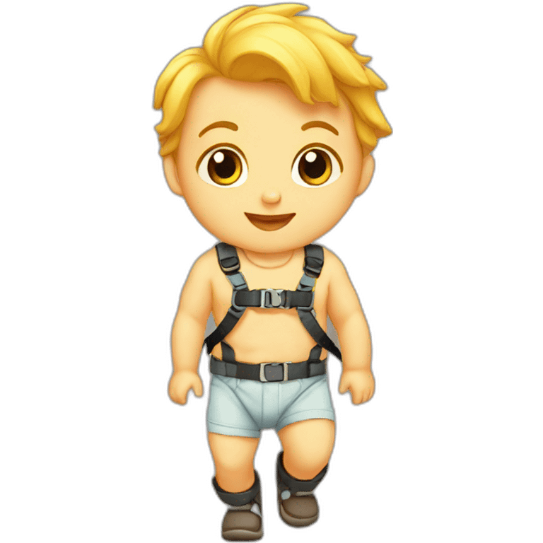 Baby walking harness emoji