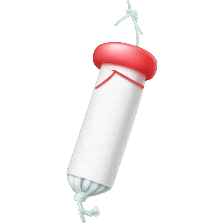 Cute little tampon with string  emoji