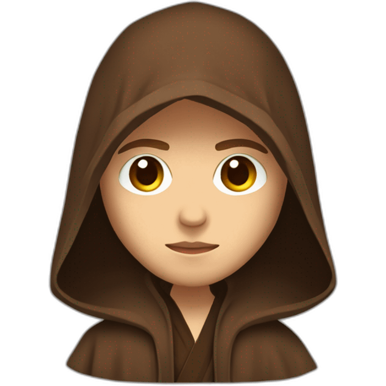 anakin skywalker (sith eyes) (brown hooded robe) (portrait, front facing) emoji