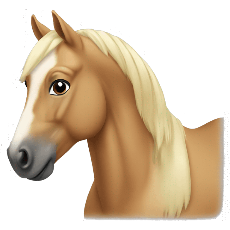 Palomino horse emoji