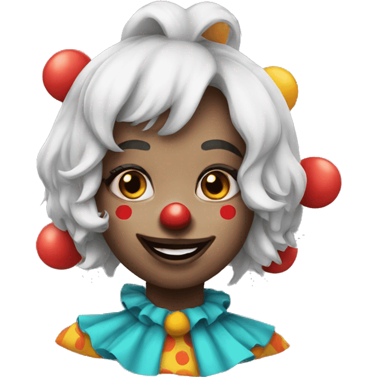 Clown girl emoji