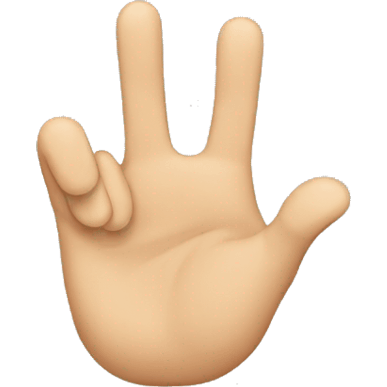 Hand with 2 fingers up emoji