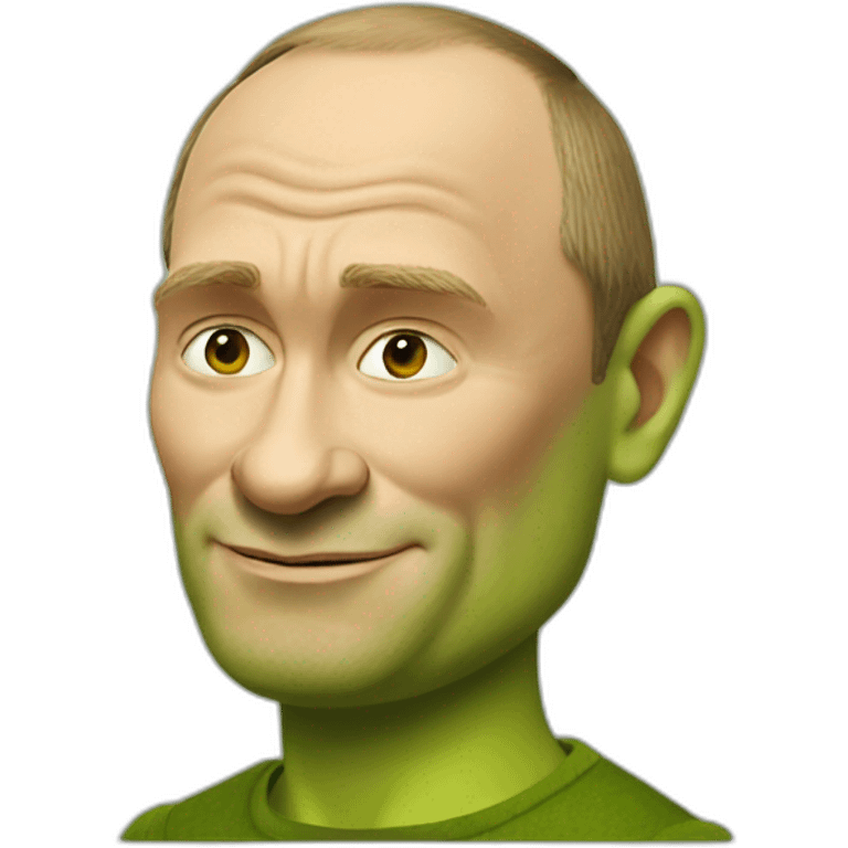 Putin as shrek emoji