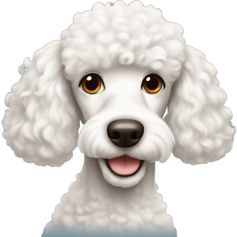 White poodle with brown spots  emoji