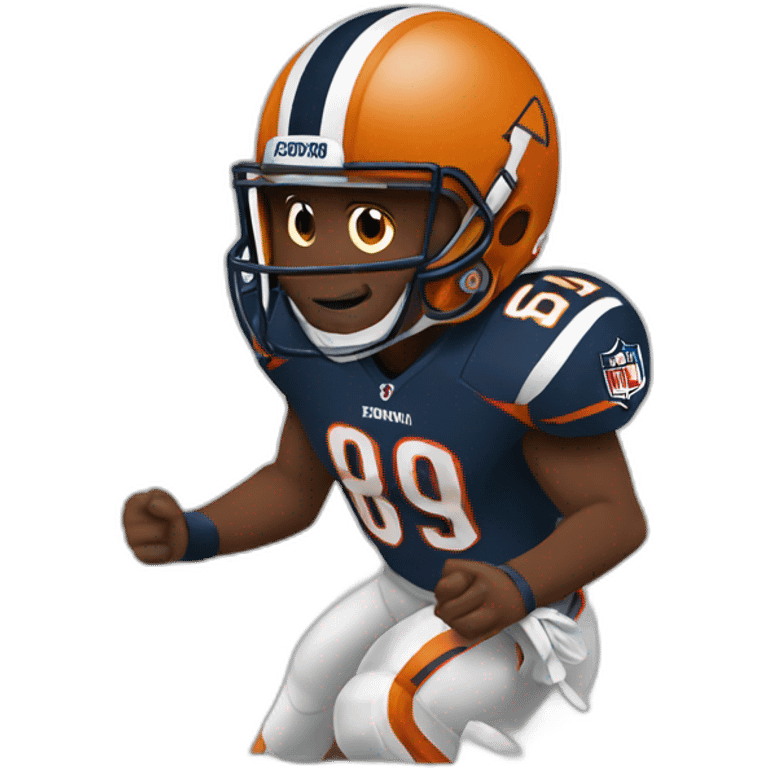 amon-ra st brown touchdown in super bowl emoji