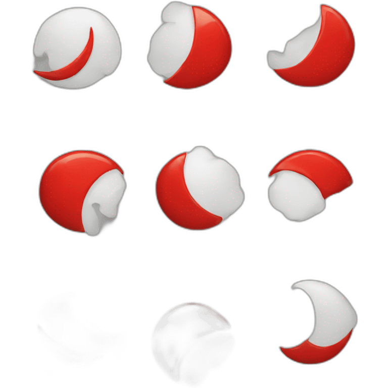 Red crescent emoji