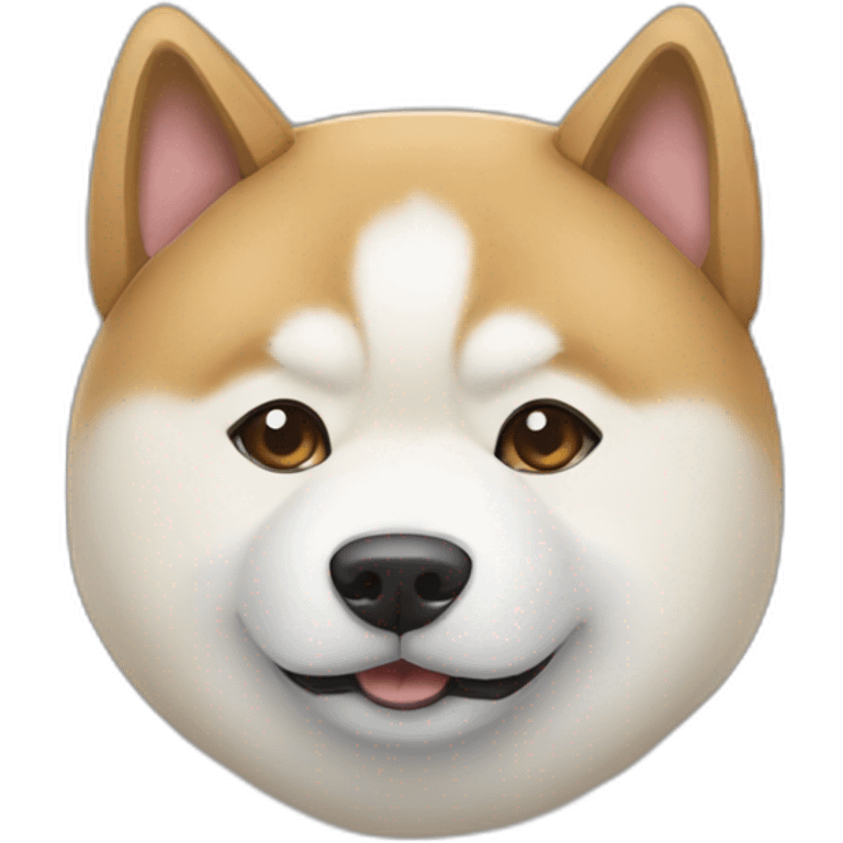 Akita inu drink tea emoji