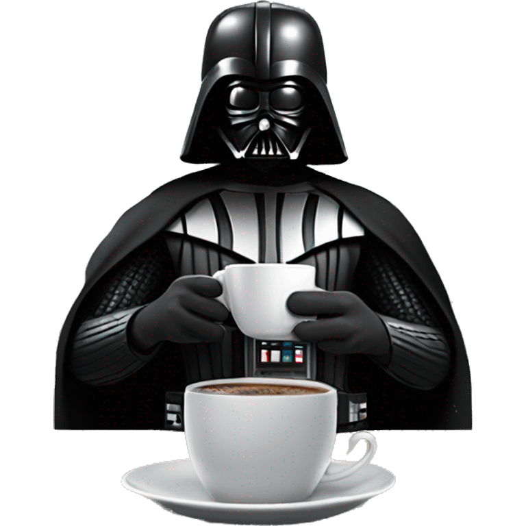 darth vader drinking coffee emoji