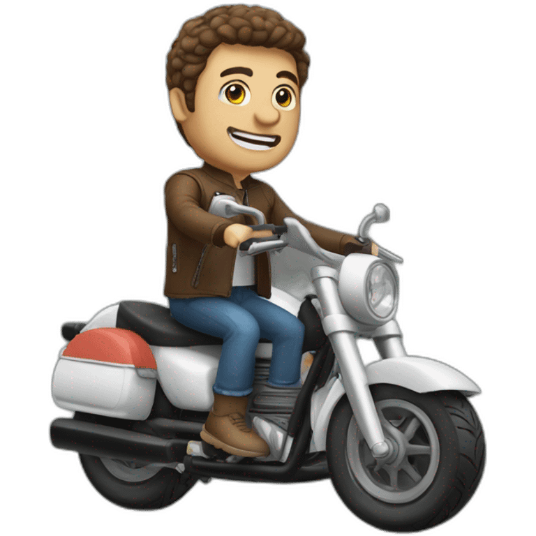 Federico santoni in a mini bike emoji