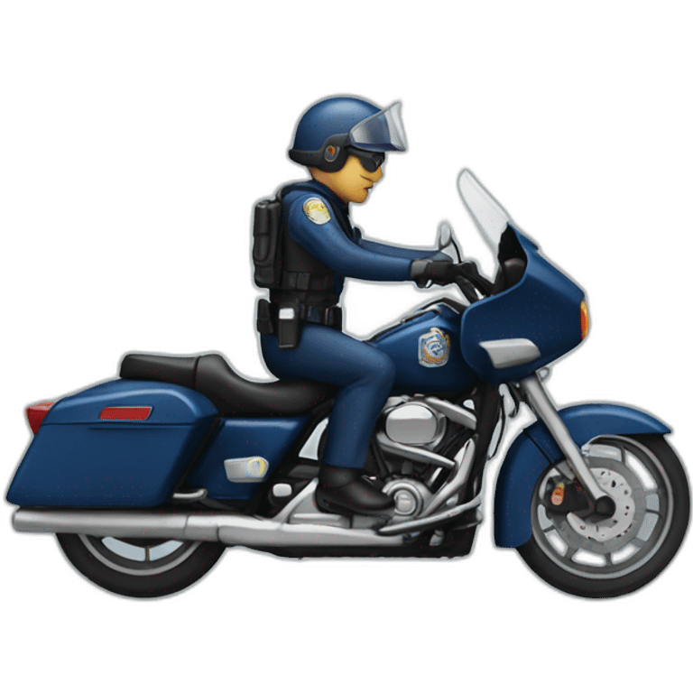 motorcycle police emoji