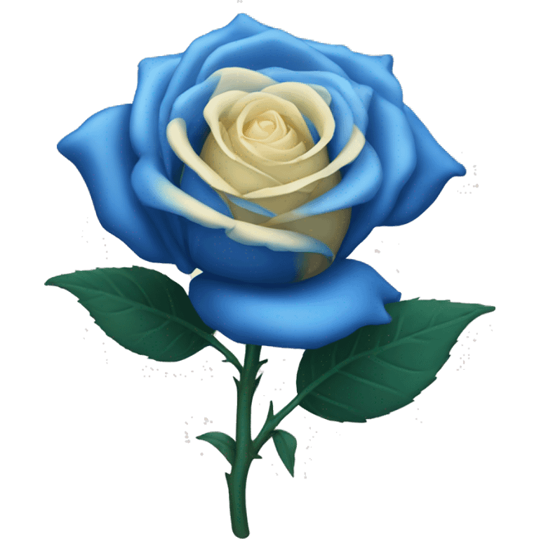 blue rose emoji