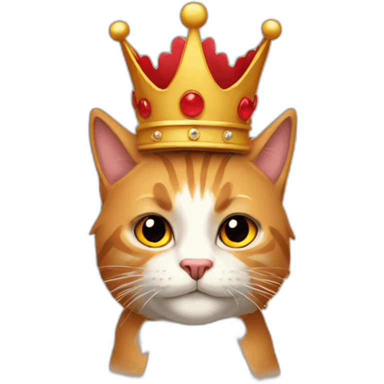 redcat with crown emoji