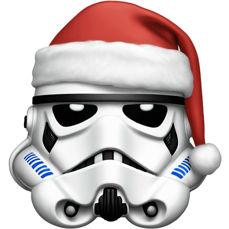 Stormtrooper wearing Santa hat  emoji