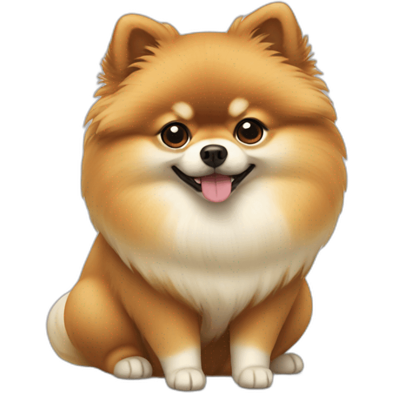 Japanese pomeranian dog emoji