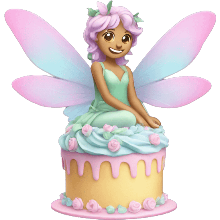 Fairy pastel cake emoji