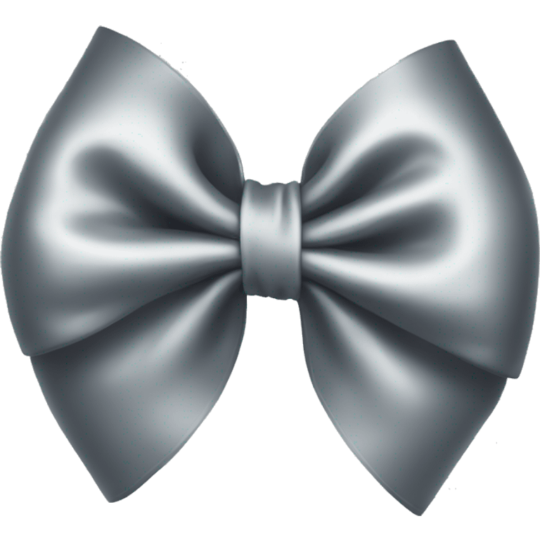 grey satin bow emoji