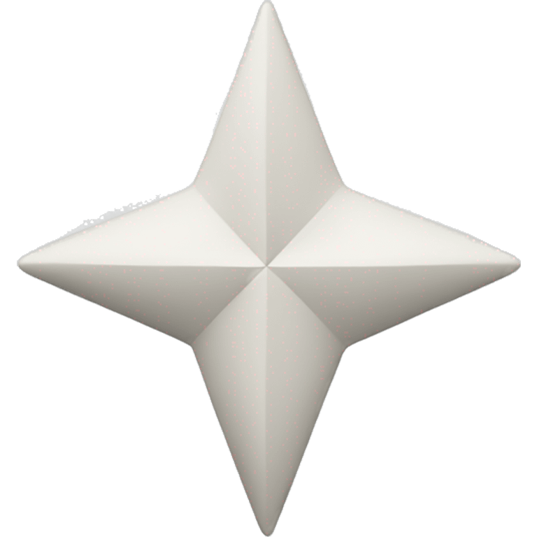 A white four-pointed star emoji