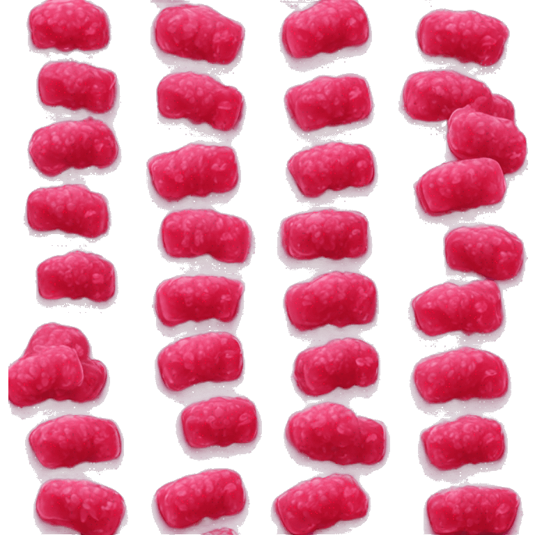 gummy raspberry candy emoji