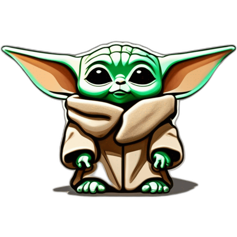 cute baby yoda emoji