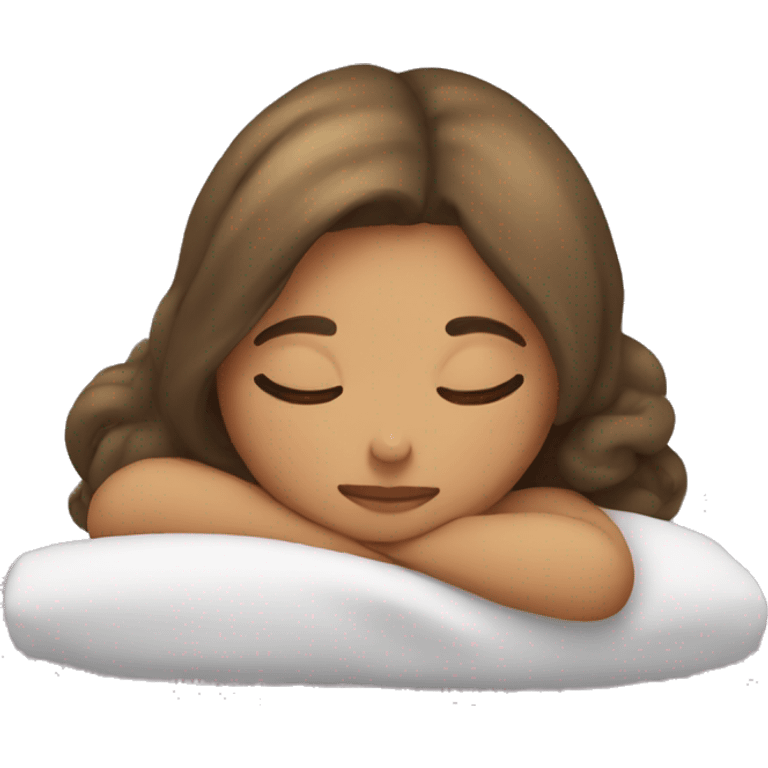 Cute girl sleeping  emoji