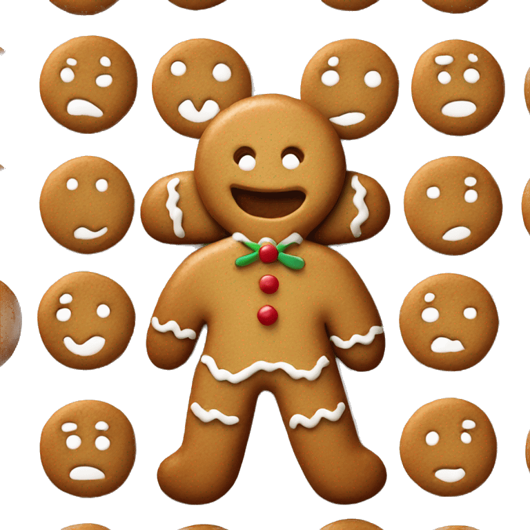 gingerbread man cookie emoji