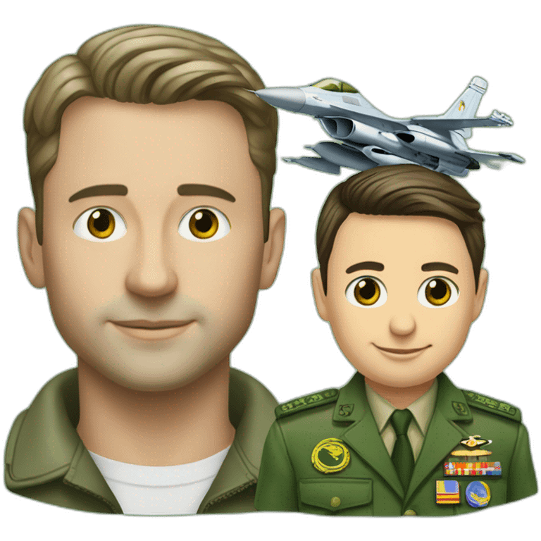 Zelenskyy and f-16 emoji