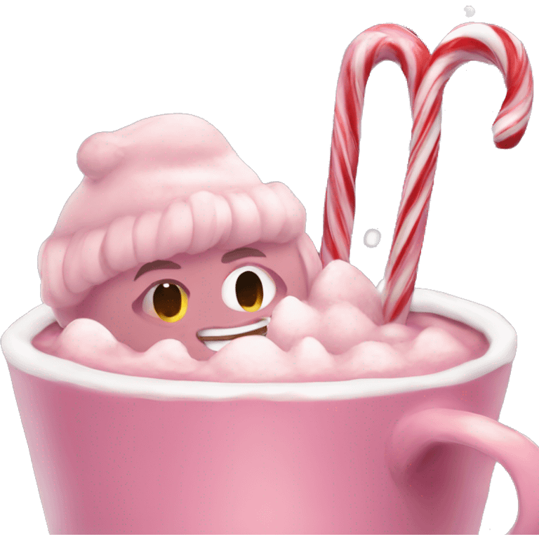 aesthetic christmas pink hot coco christmas wonderland emoji