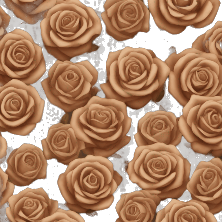 brown roses  emoji