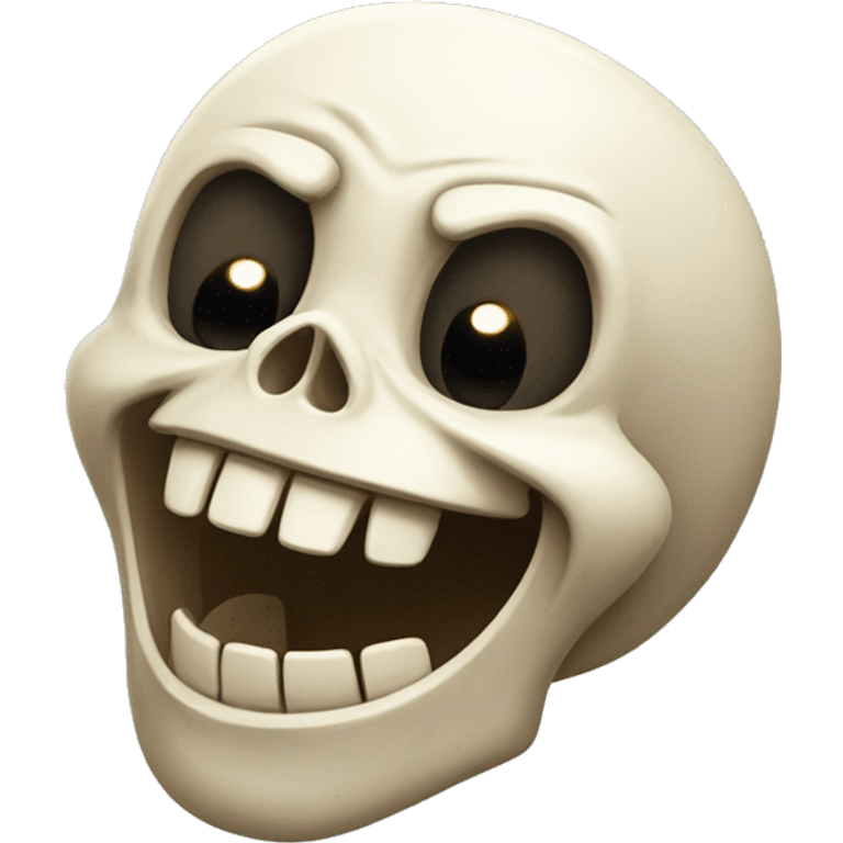 A laughing skull emoji