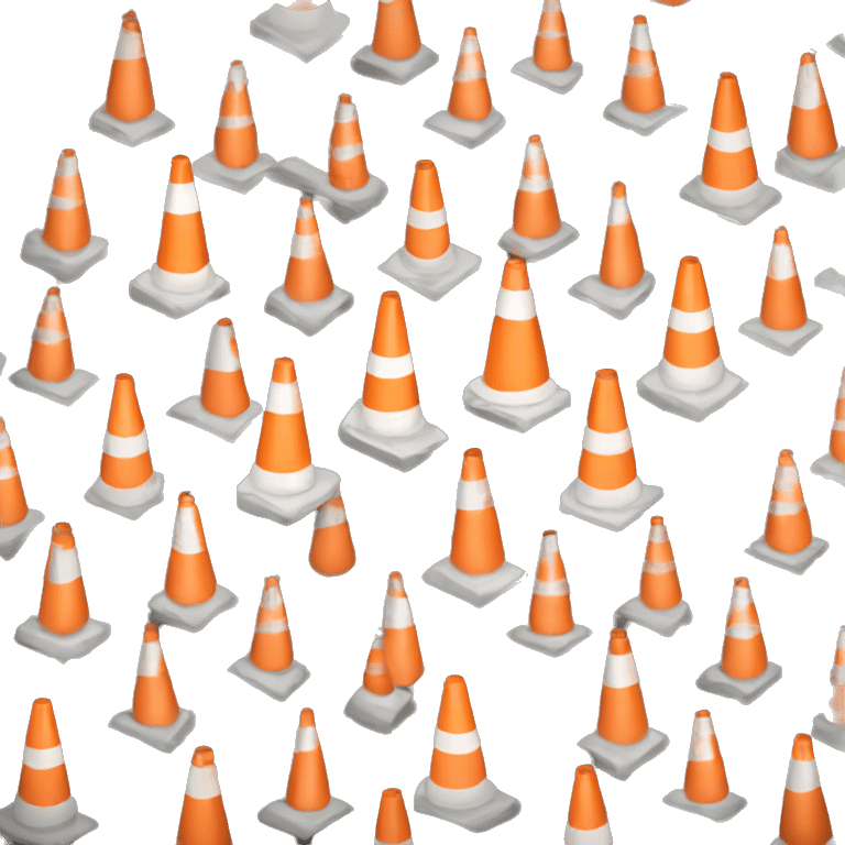 Traffic cones emoji