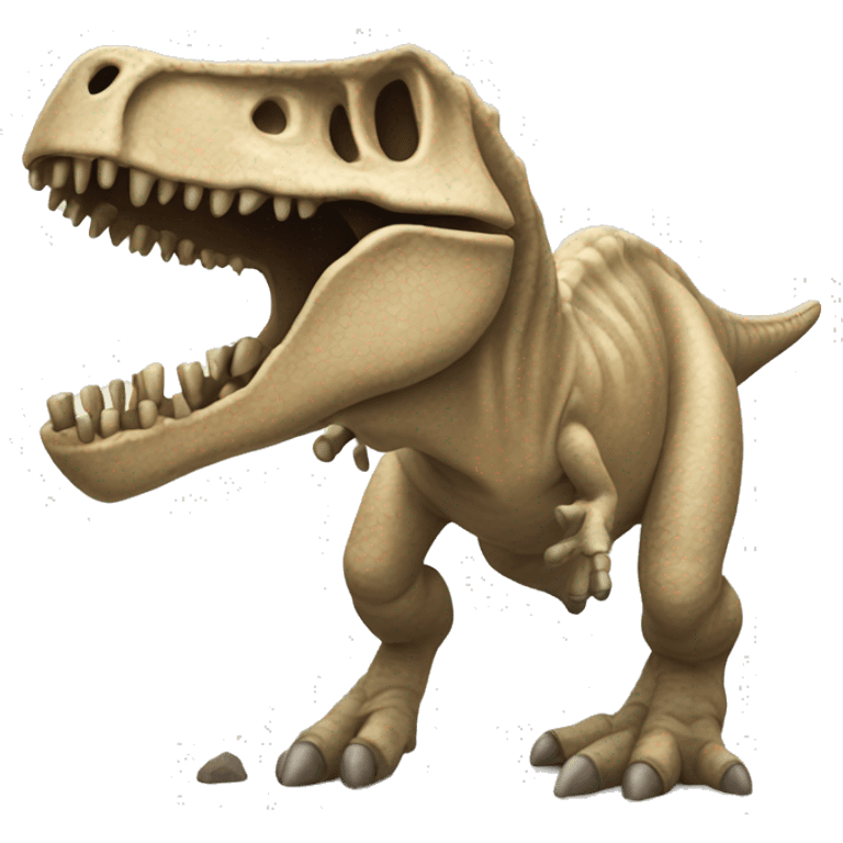 Dinosaur fossil emoji