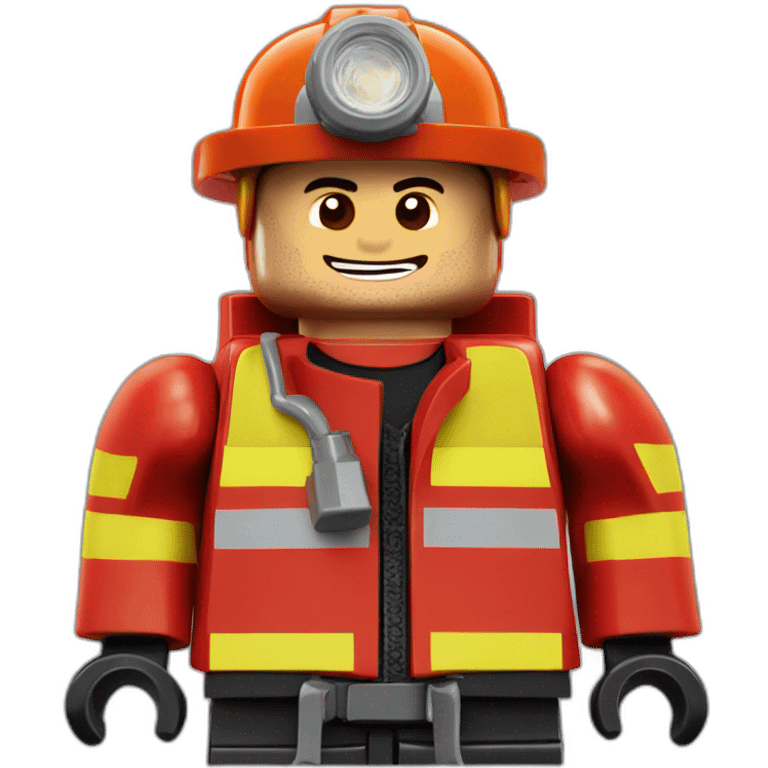 Bombero lego emoji