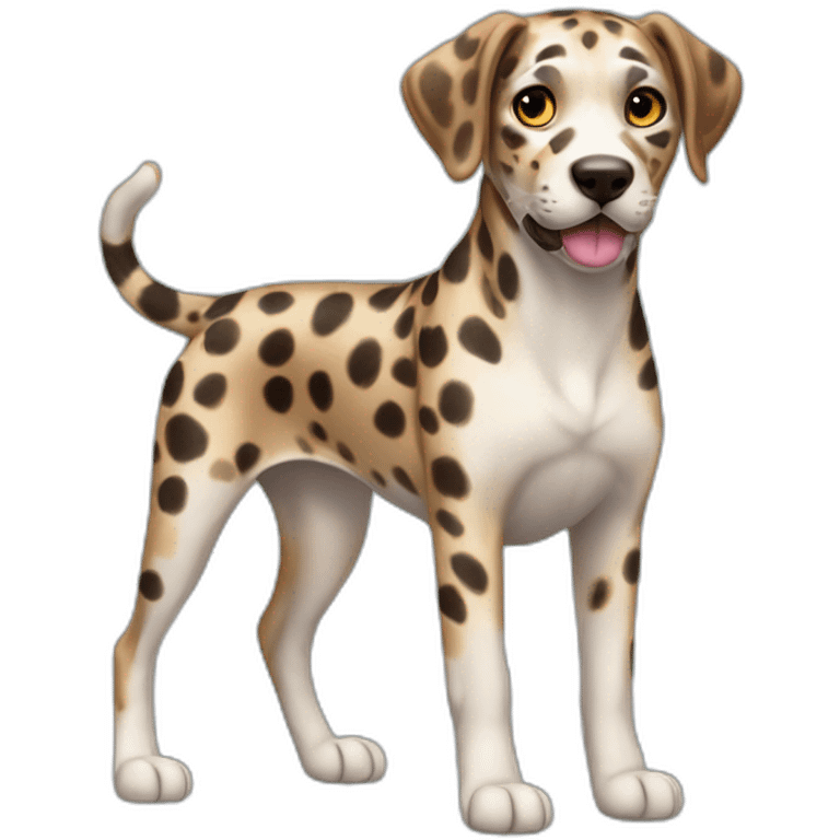 catahoula leopard dog full-body emoji