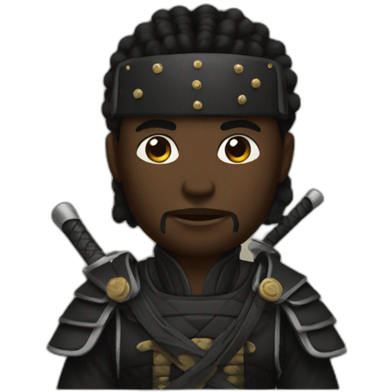 black samurai emoji